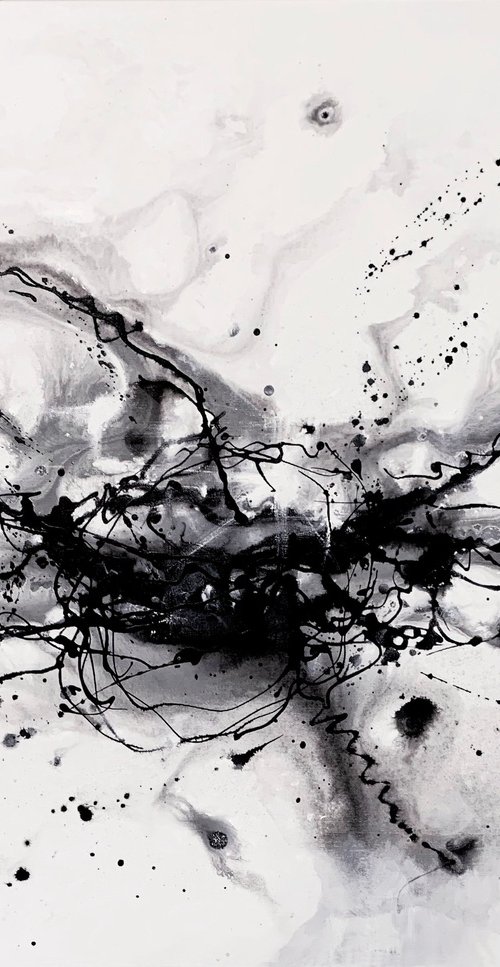 Black and White Nebula 1 by Carol Wood