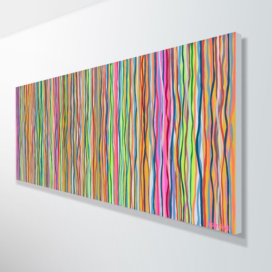 Neon Vibes - 152 x 61cm acrylic on canvas