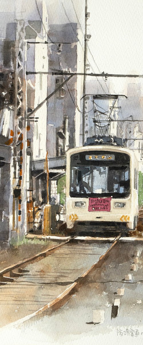 Hankai Tramway in Osaka by Masato Watanabe
