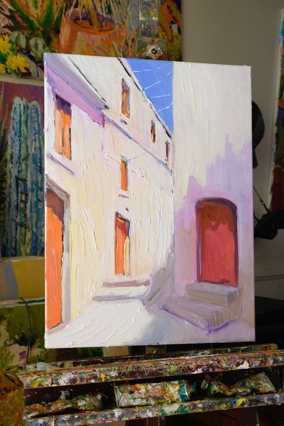 Old White Town in Europe