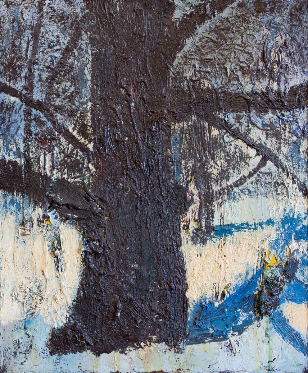 Winter Oak. Oil on canvas. 50x60cm. 2011. by Igor (Krapar) Shcherbakov