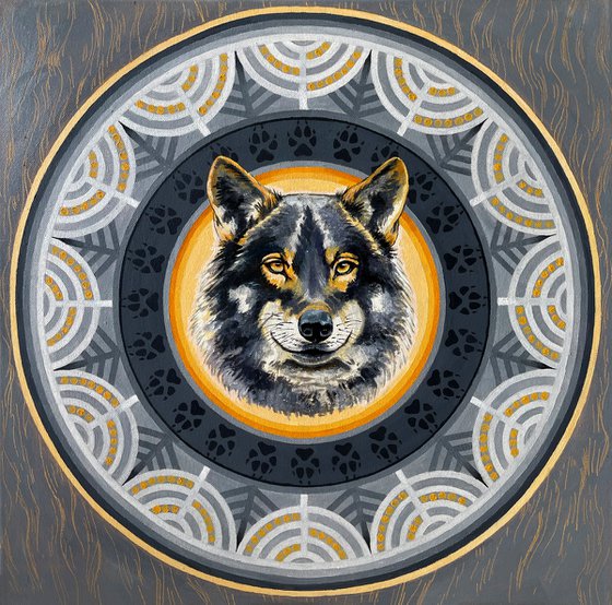 Mandala Iberia Wolf