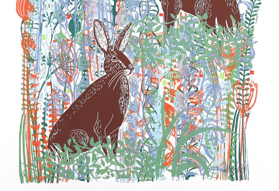 Hares in Springtime