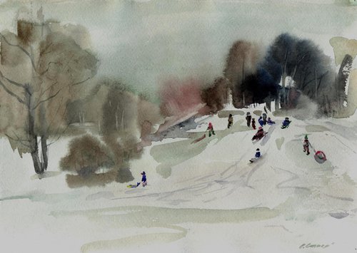 Winter day by Elena Sanina