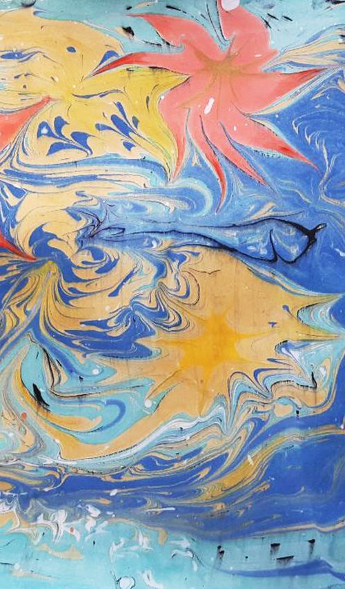 Abstract flowers by Luba Ostroushko