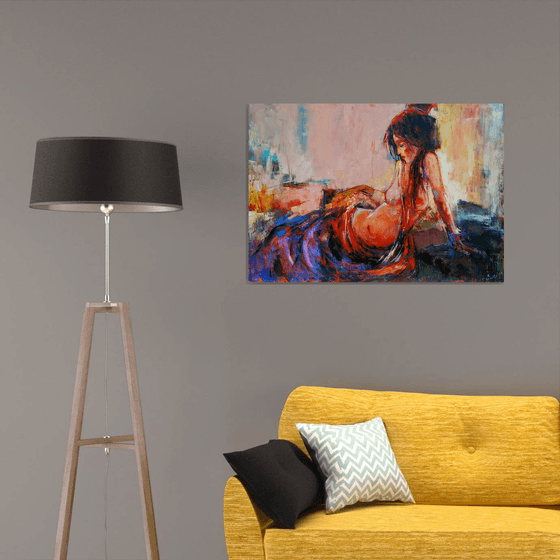 Nude series - 7(Oil painting, 70x100cm, nude)