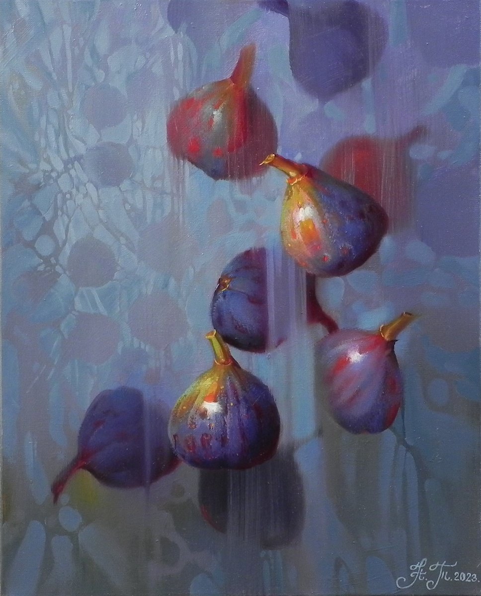 Organic Abstract Oil Painting By Tetiana Novikova, 16 X 20", - Fruit Dance - ?, Original Artwork