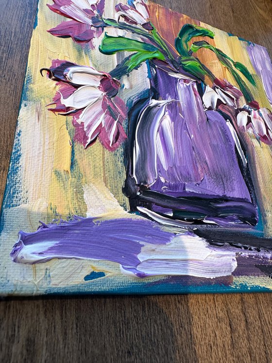 Abstract flowers acrylic