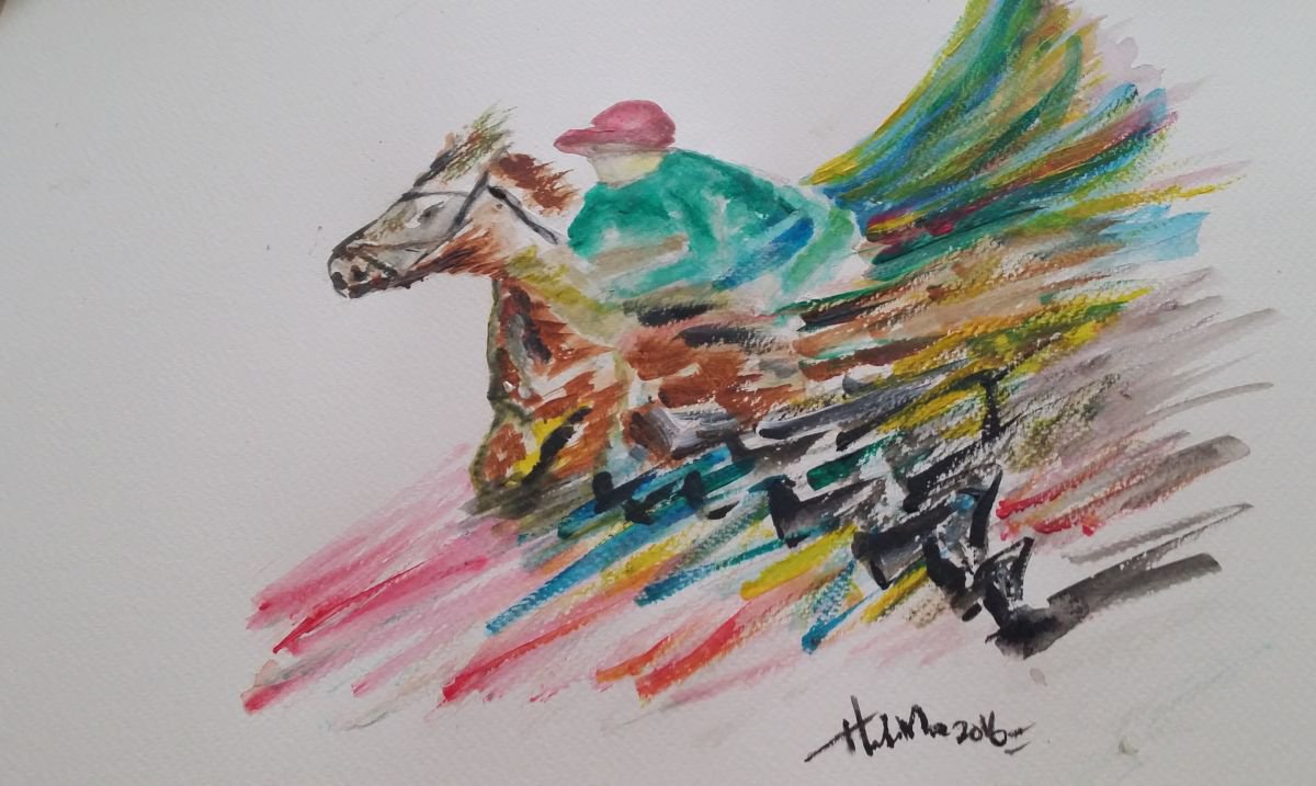 Flying Dragon Horse by Helen Ma