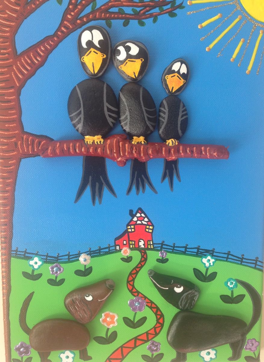 Crows & Friends by Julie Stevenson