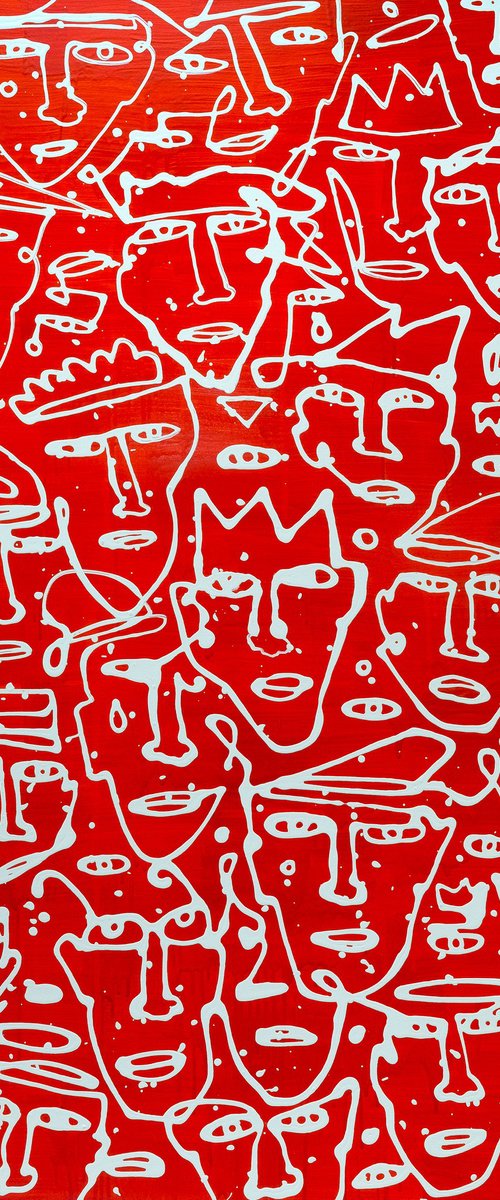 Let Us Worship Someone - Red Faces by Bohdan Svyrydov