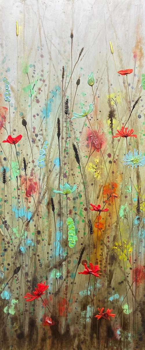 Painting No. 3 of ‘Florabundance Collection’, Series I by Jo Starkey