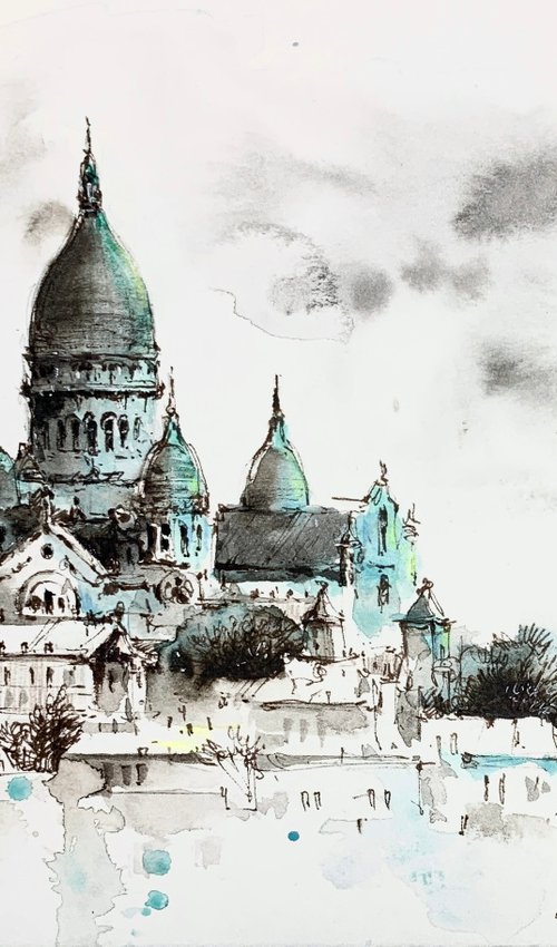 Basilica of the Sacra Coeur,  Paris by Eugenia Gorbacheva