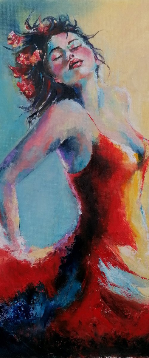 Flamenco Dancer 251 by Susana Zarate Harris