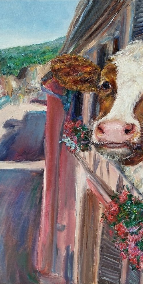 Cow Of Alsace by Jura Kuba Art