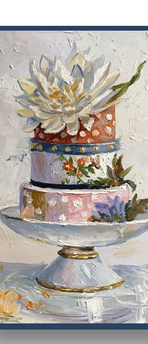 Floral Cake Still Life. by Vita Schagen