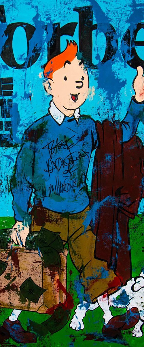 Tin Tin The Man of the Year Forbes by Carlos Pun Art