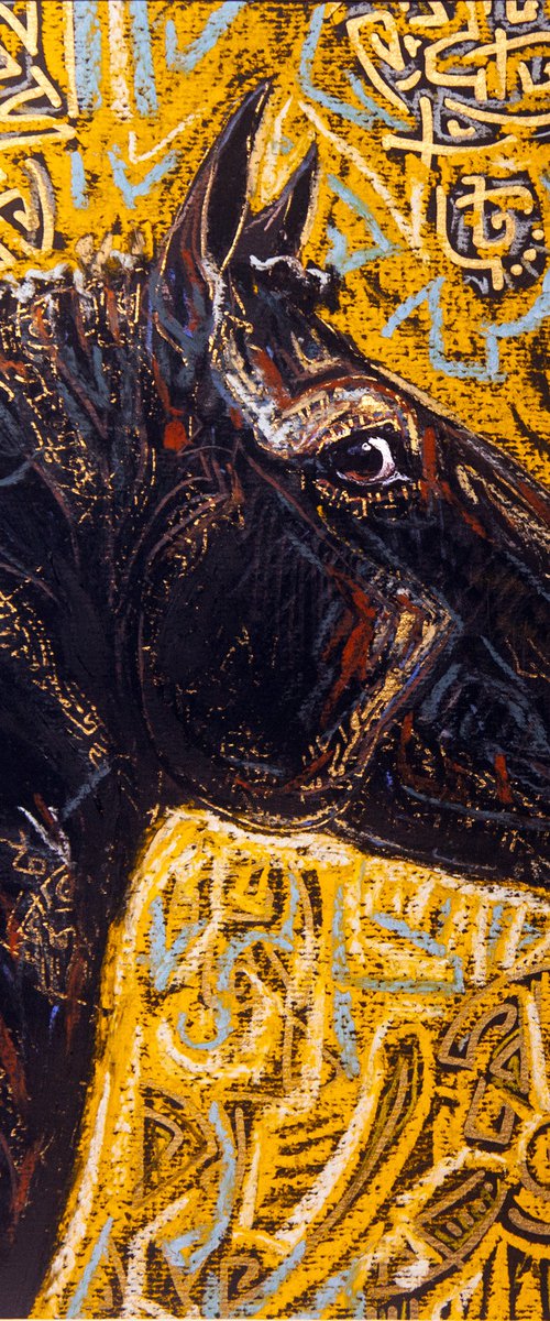 "Black horse" by Fefa Koroleva