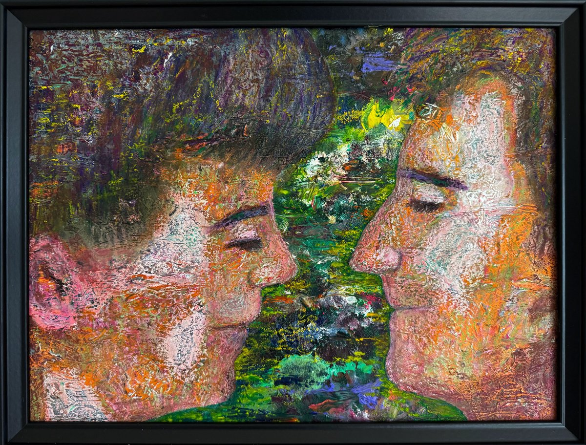 Photorealistic Portrait Painting By Stefano Pallara, 17 X 13", Listening N.2, Original Artwork