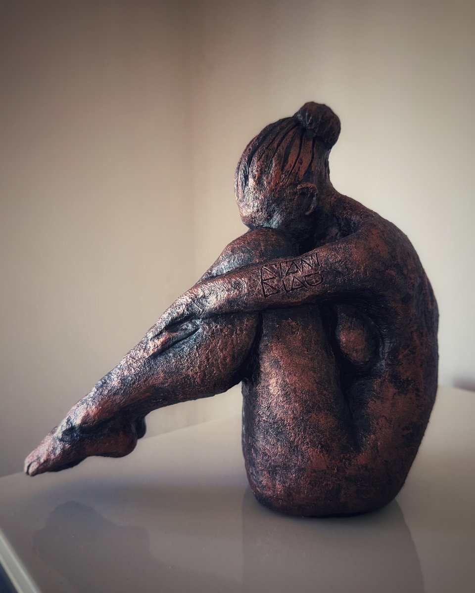 Expressive Clay Sculpture , Silent Embrace 1 By Vincenzo Stanislao, 6 X 9, Artwork For Sale On Artfinder