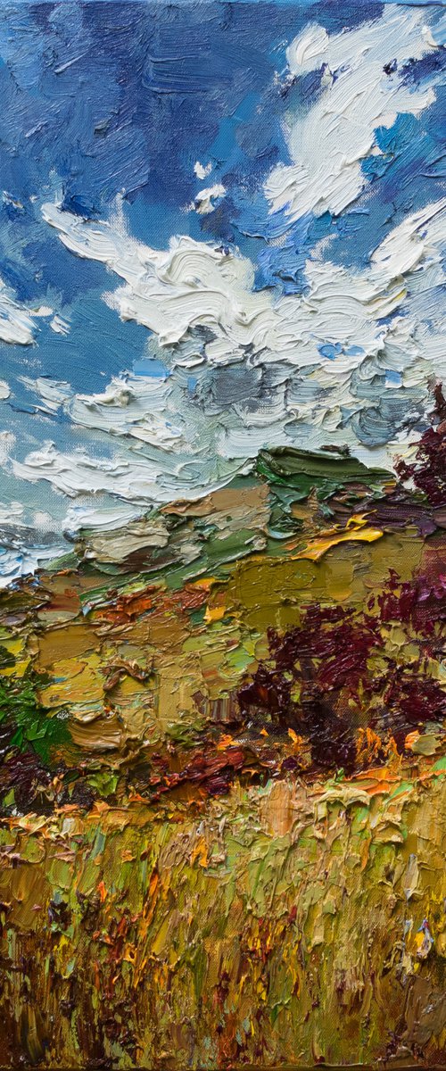 Autumn  Landscape painting by Anastasiia Valiulina