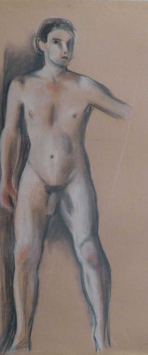 Nude Self-Portrait #2, 65x50 cm by Frederic Belaubre