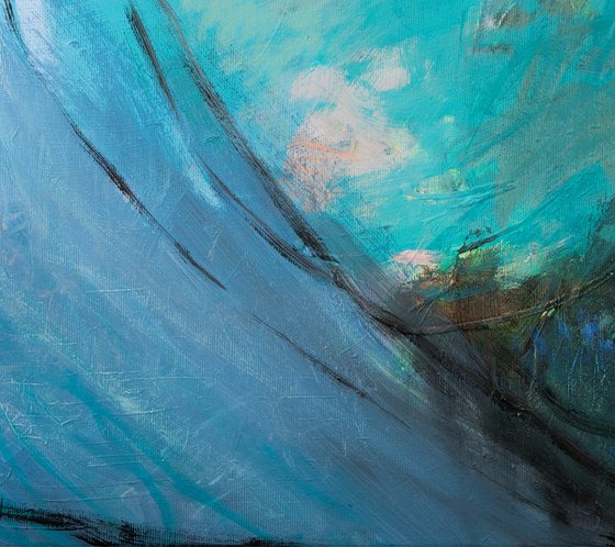 STORMBRINGER | ABSTRACT OCEAN PAINTING, ACRYLIC ON CANVAS