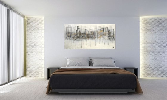 Metropolis  - Abstract Art - Acrylic Painting - Canvas Art - Abstract Painting - Industrial Art - Statement Painting