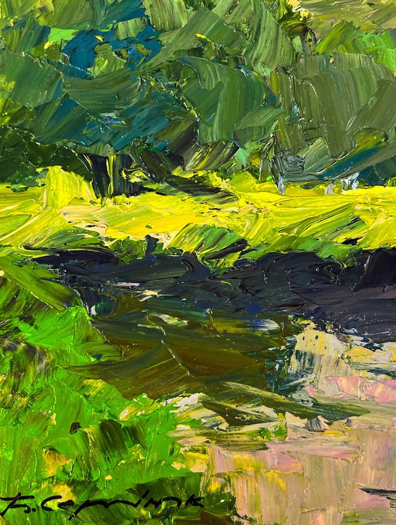 A Walk through the Evening Forest