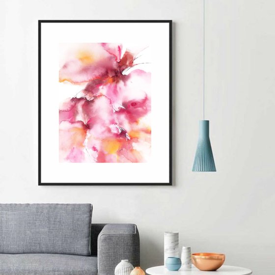 Beautiful abstract flowers wall art Voyage