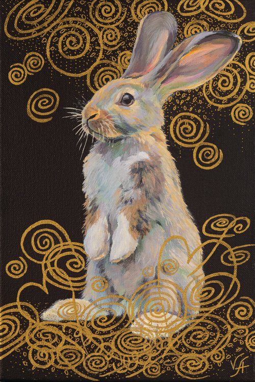 Standing rabbit by Alona Vakhmistrova
