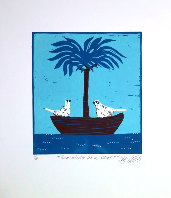 Two birds in a Boat