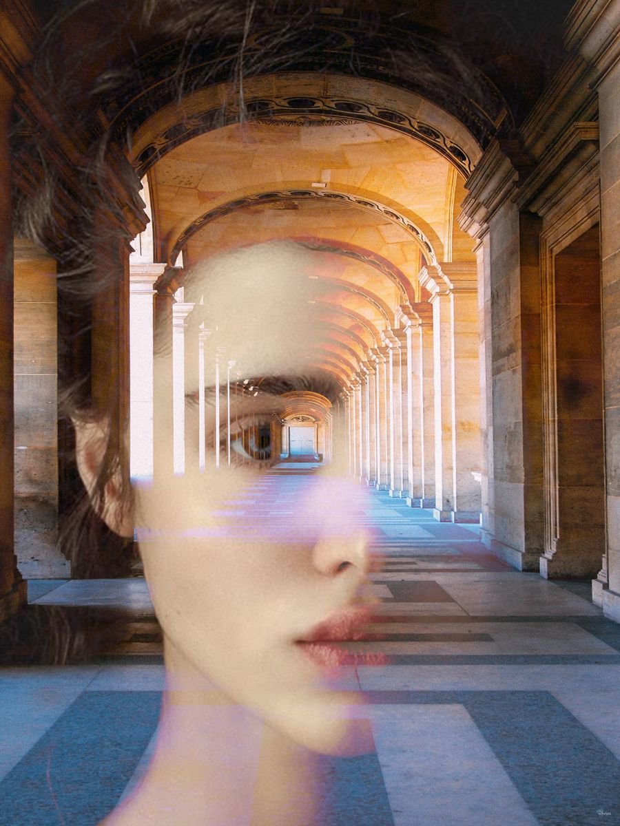 Illustrative Portrait Photograph By Bojan Jevtic, 35 X 47, Walk Of Life, Original Artwork