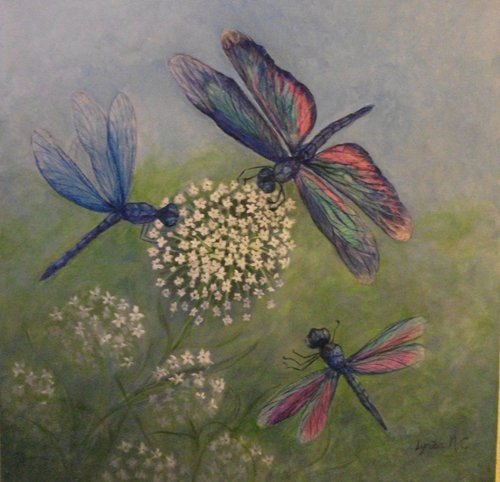 Dragonfly Trio by Lynda Cockshott