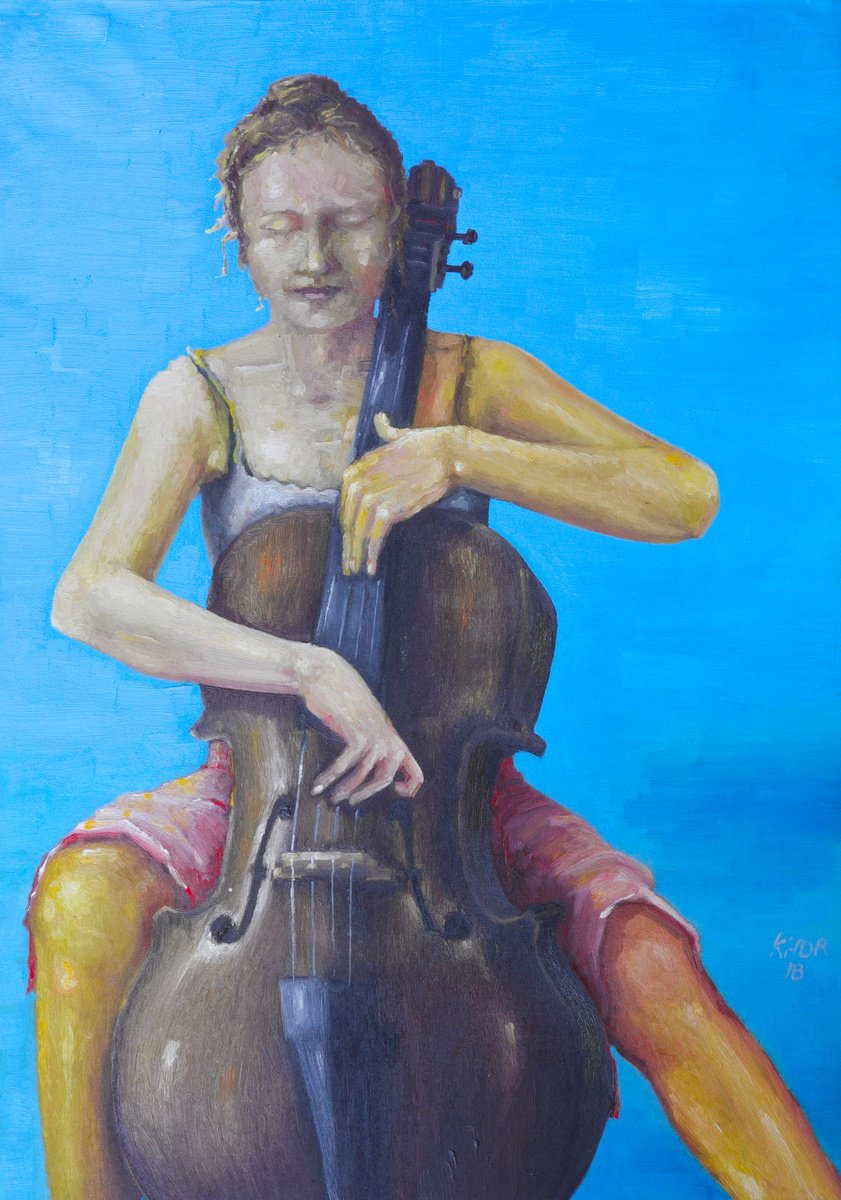 Contrabass Girl by Kheder