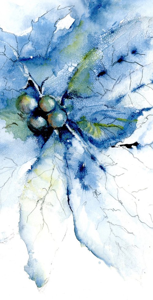 Blue Poinsettia by Alex Tolstoy