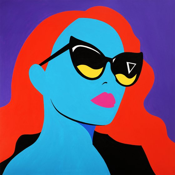Pop Art Portrait - Elena Vladi (Red Queen)
