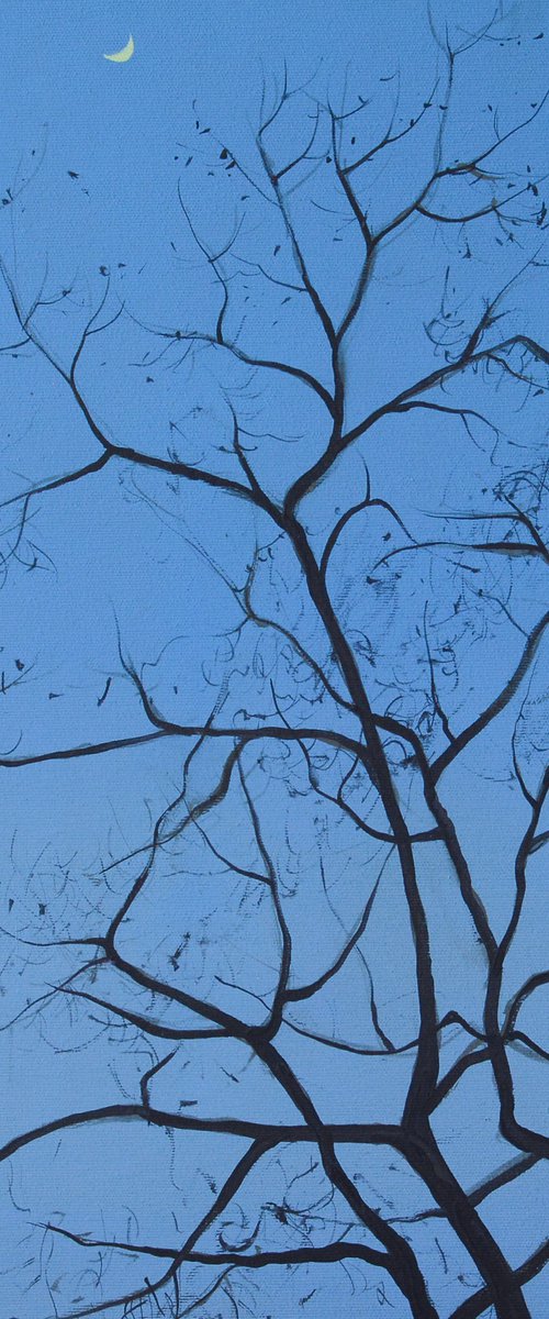 Tree with a moon by Igor Nekraha