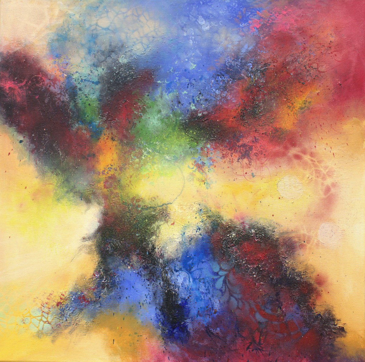 Abstract Emotion By Ludmilla Ukrow, 20 X 20, Artwork For Sale On Artfinder