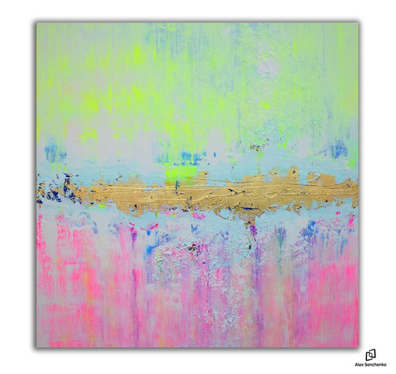 100x100cm /abstract painting / Ready to hang /  Episode 94