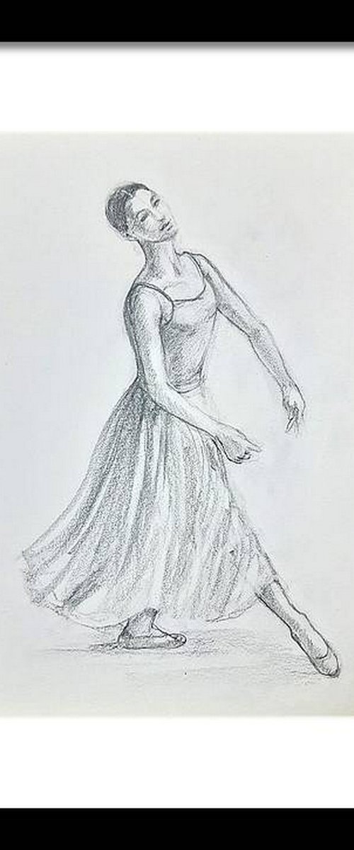 Ballerina Sketch 8 by Asha Shenoy