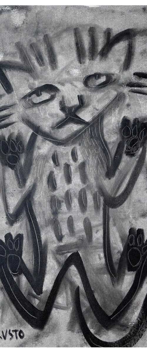 CAT ON LAP by DARIA KUSTO