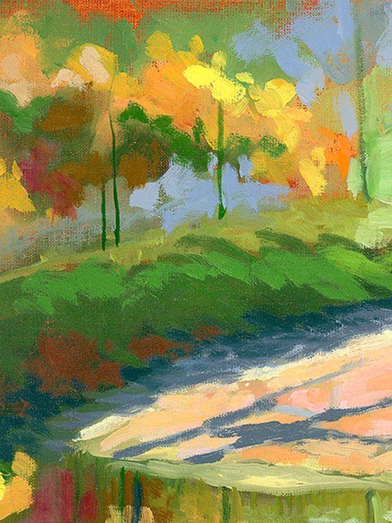 Sun Bank With Azaleas