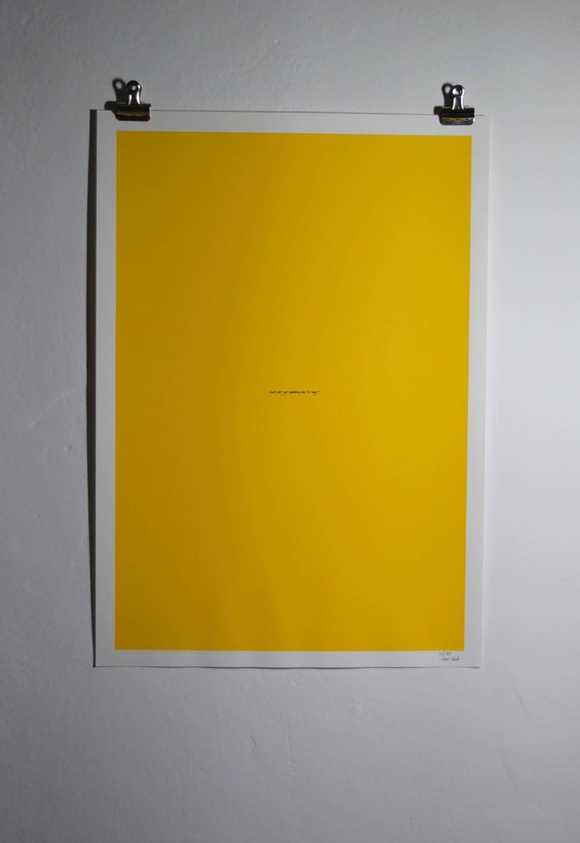 Screenprint , What Were You Expecting... By Colour Black, 14 X 20, Artwork For Sale On Artfinder