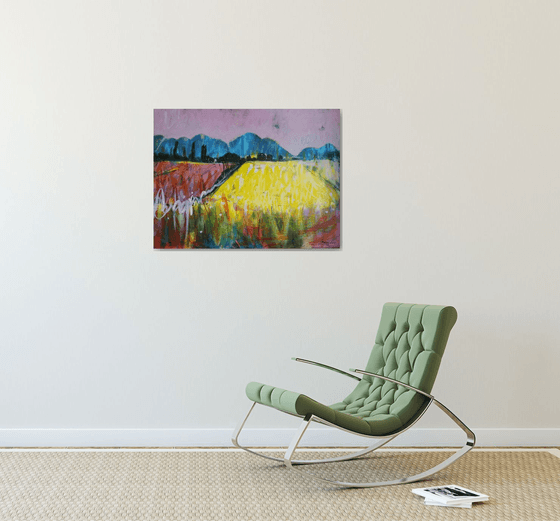 Rapeseed fields Landscape artwork