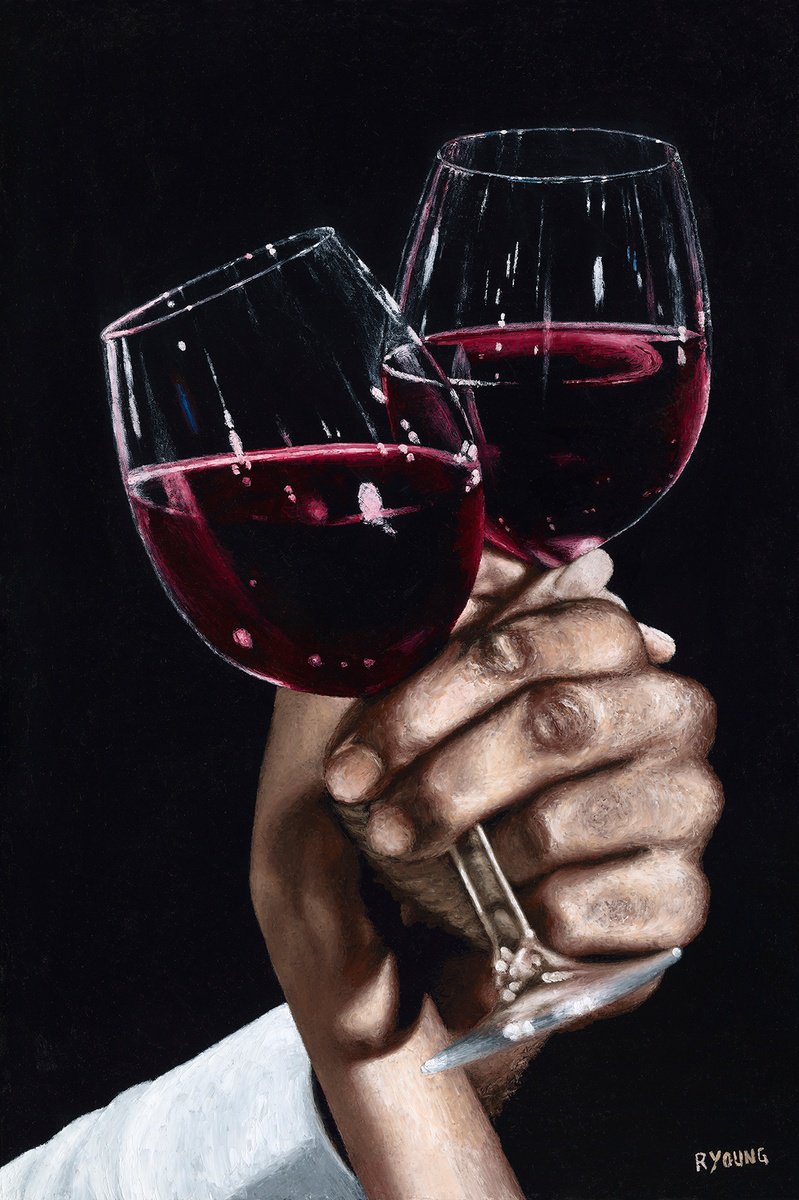 Photorealistic Portrait Oil Painting By Richard Young, 28 X 40", Forever Yours, Original Artwork