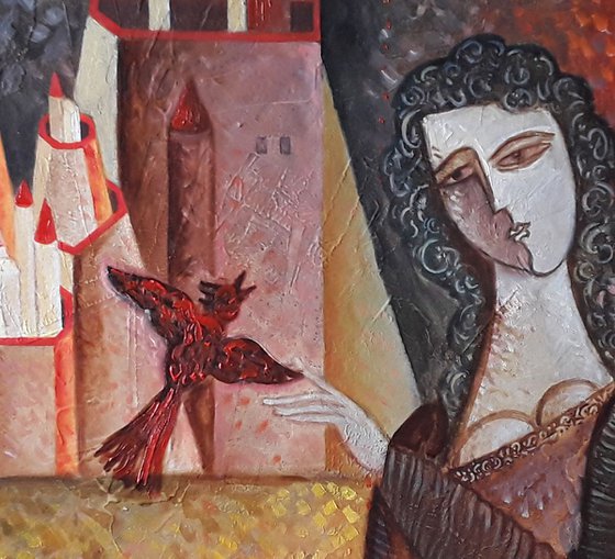 Girl with Little Bird