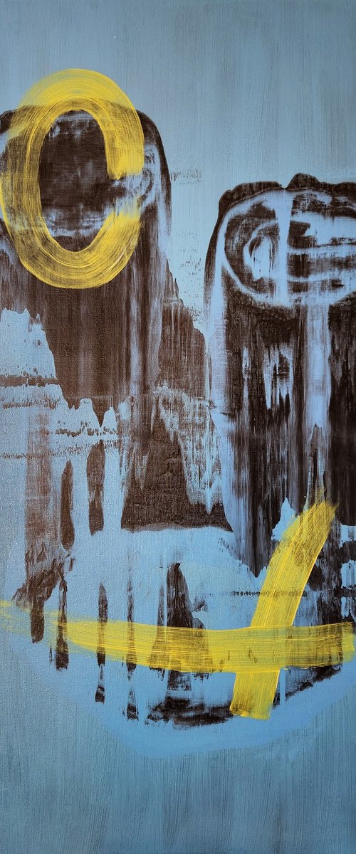 ENCODED III - Abstract Painting by Alessandro Criscito