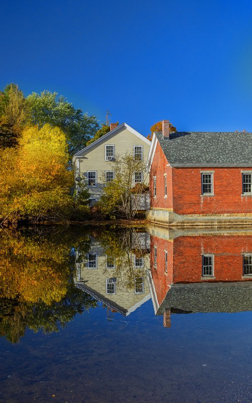 Harrisville Autumn Reflections by Francois de Melogue