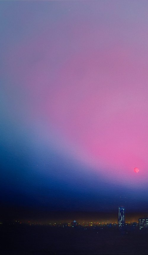 City in the Neon Dusk by Bohdan Katolyk